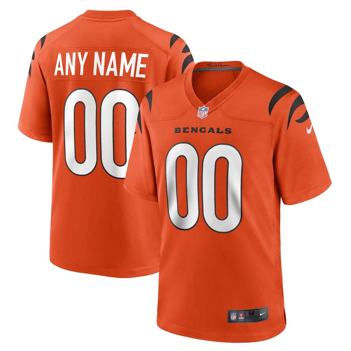 Cincinnati Bengals Nike Game Third Jersey – Orange – Personalized – Men