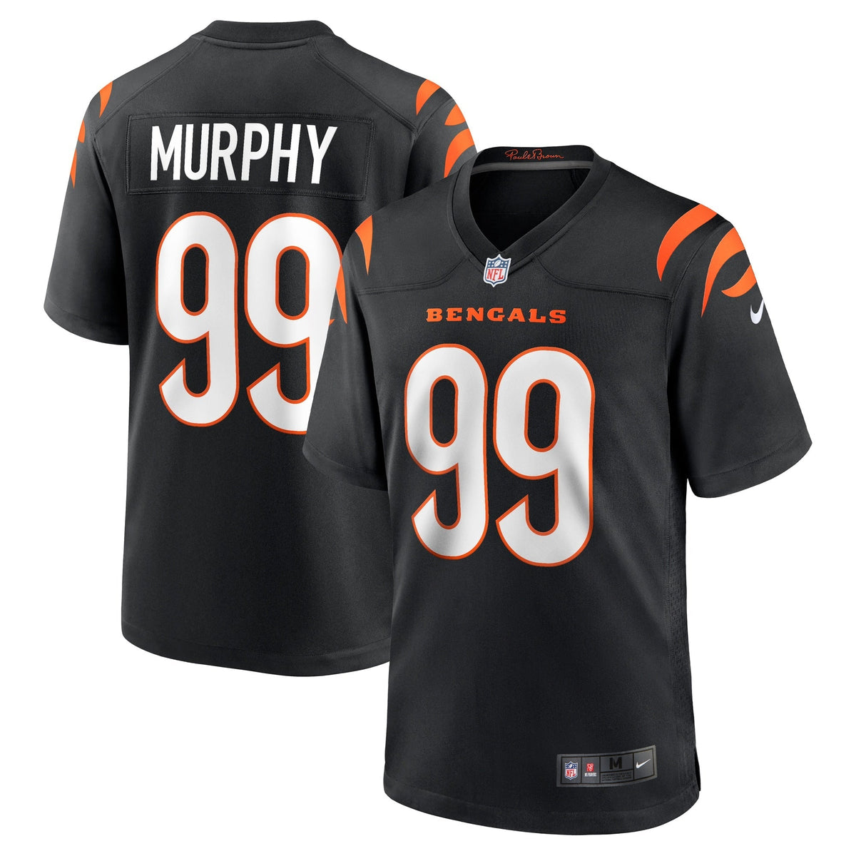 Cincinnati Bengals Nike Home Jersey - Black - Draft Pick 2 - Men