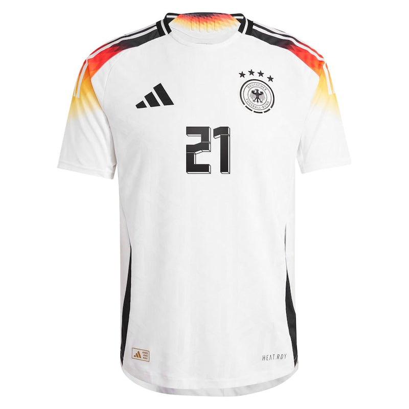 DFB adidas Home Shirt 2024 with Gündoğan 21 printing