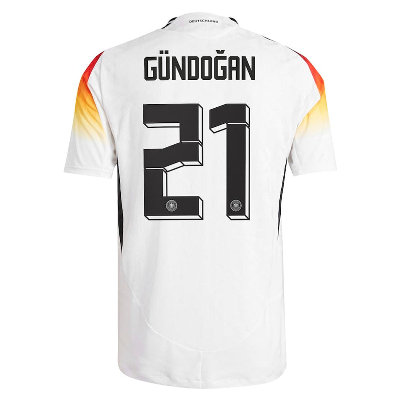 DFB adidas Home Shirt 2024 with Gündoğan 21 printing