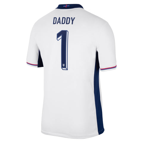 England Nike Home Stadium Shirt 2024 with DADDY 1 printing