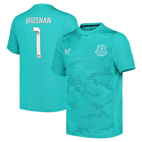 Everton WSL Away Goalkeeper Shirt 2024-25 - Kids with Brosnan 1 printing