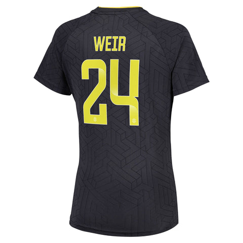 Everton WSL Castore Away Pro Shirt 2024-25 - Womens with Weir 24 printing