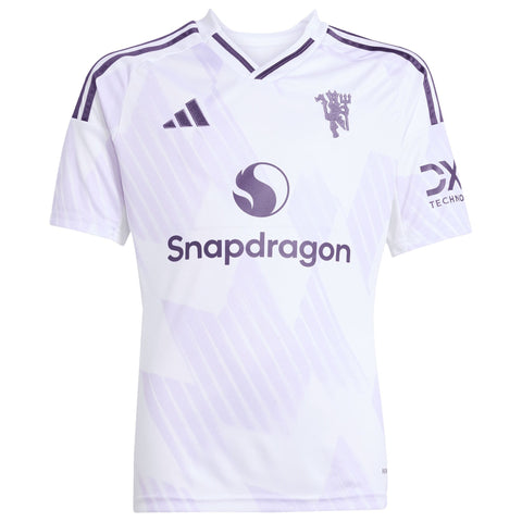 Bruno Fernandes Manchester United adidas Youth 2025/26 Away Player Jersey - White