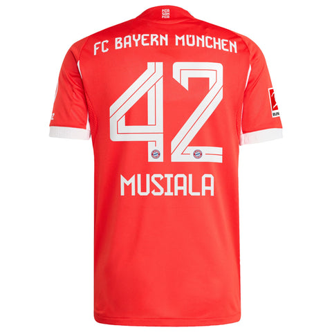 Jamal Musiala Bayern Munich adidas 2025/26 Home Jersey - Red
