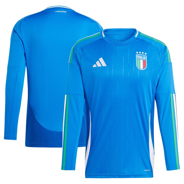 Italy adidas Home Shirt 2024 - Long Sleeve