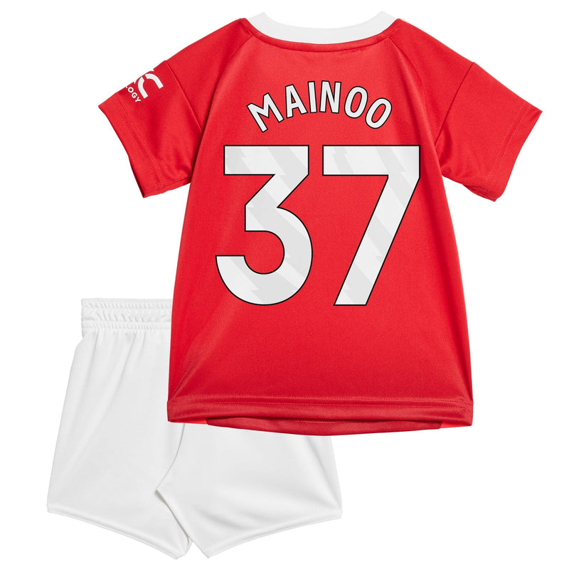 Manchester United adidas Home Baby Kit 2024-25 with Mainoo 37 printing