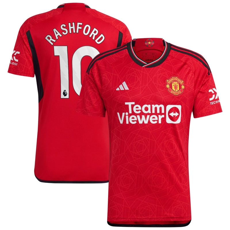 Manchester United EPL adidas Home Shirt 2023-24 with Rashford 10 printing