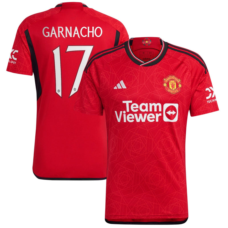 Manchester United Cup Home Shirt 2023-24 with Garnacho 17 printing