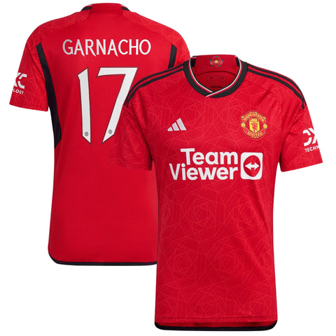 Manchester United Cup Home Shirt 2023-24 with Garnacho 17 printing