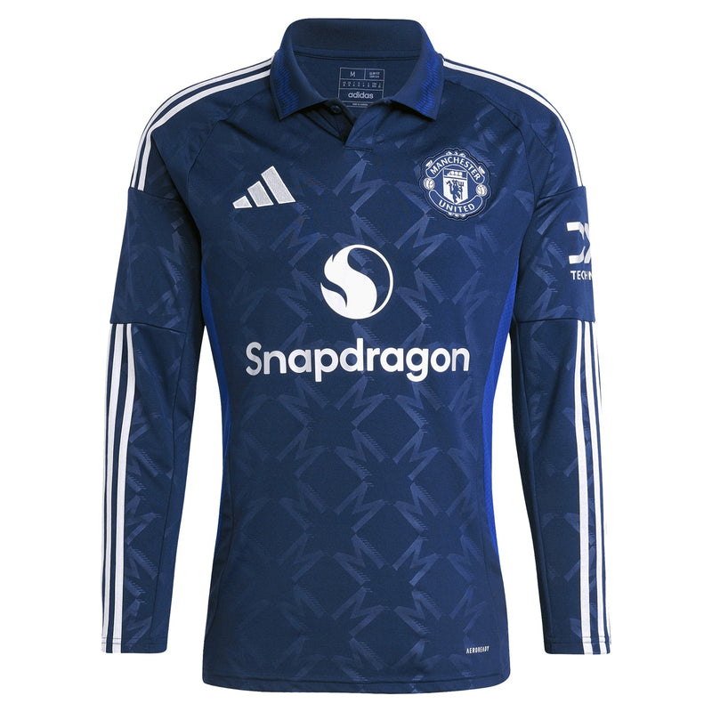 Manchester United EPL adidas Away Shirt 2024-25 - Long sleeve with B.Fernandes 8 printing