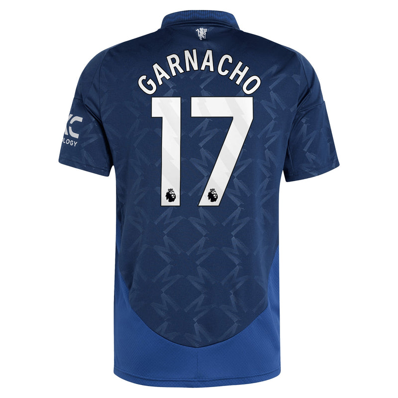 Manchester United EPL adidas Away Shirt 2024-25 with Garnacho 17 printing