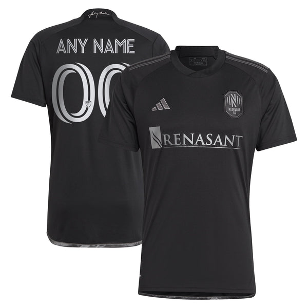 Nashville SC adidas 2023 Man In Black Kit Custom Jersey - Black