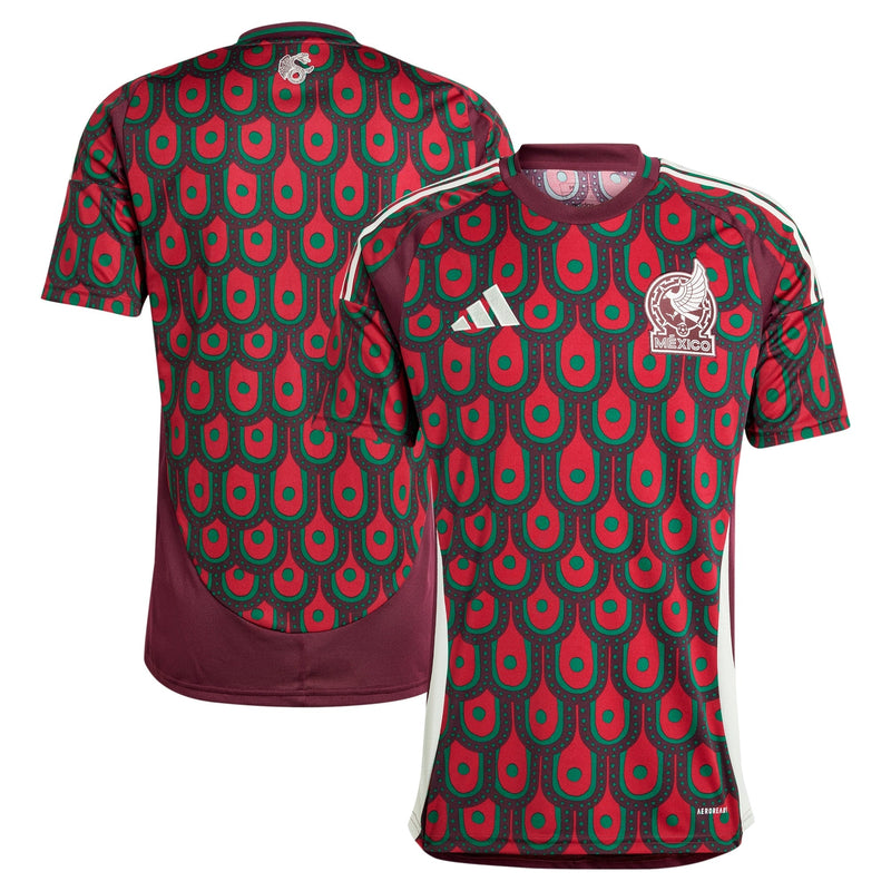 Mexico National Team adidas 2024 Home Jersey - Burgundy