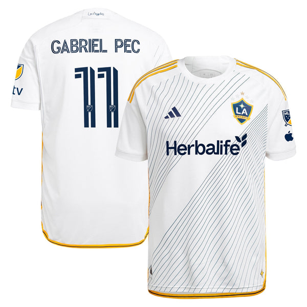 Gabriel Pec LA Galaxy adidas 2024 Angelino Kit Authentic Player Jersey - White