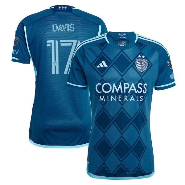 Jake Davis Sporting Kansas City adidas 2024 Diamonds Our Forever Player Jersey - Navy