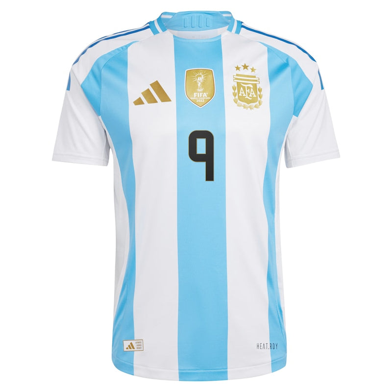 Men's adidas Julián Álvarez White Argentina National Team 2024 Home Jersey