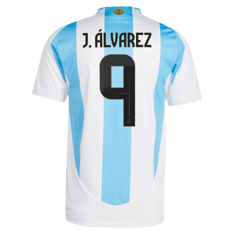 Men's adidas Julián Álvarez White Argentina National Team 2024 Home Jersey