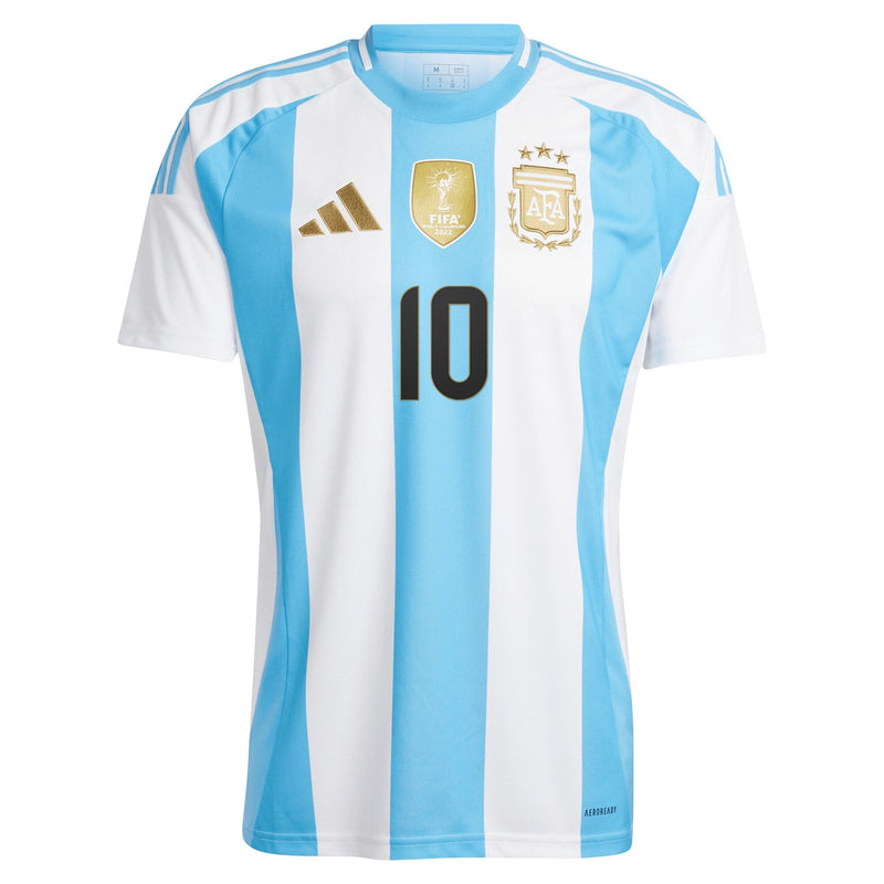 Men's adidas Lionel Messi White Argentina National Team 2024 Home Player Jersey