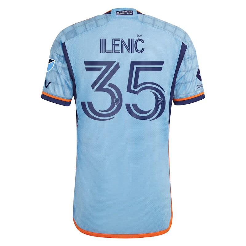 Mitja Ilenič New York City FC adidas 2024 The Interboro Kit Authentic Player Jersey - Light Blue