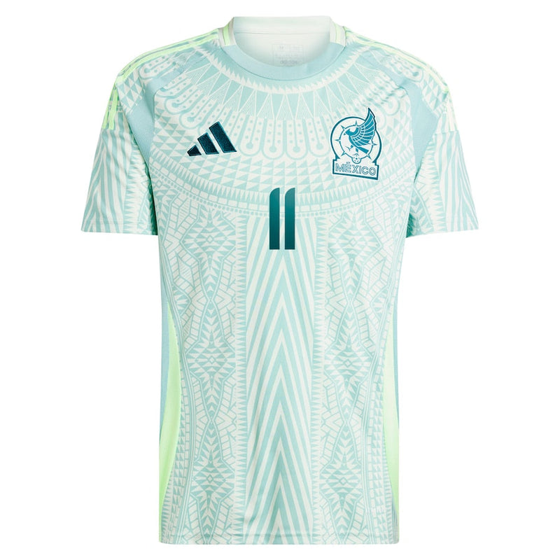 Santiago Giménez Mexico National Team adidas 2024 Away Player Jersey - Green