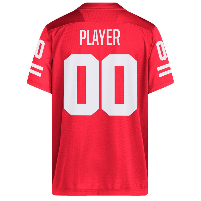 Nebraska Huskers adidas Pick-A-Player NIL Football Jersey - Scarlet