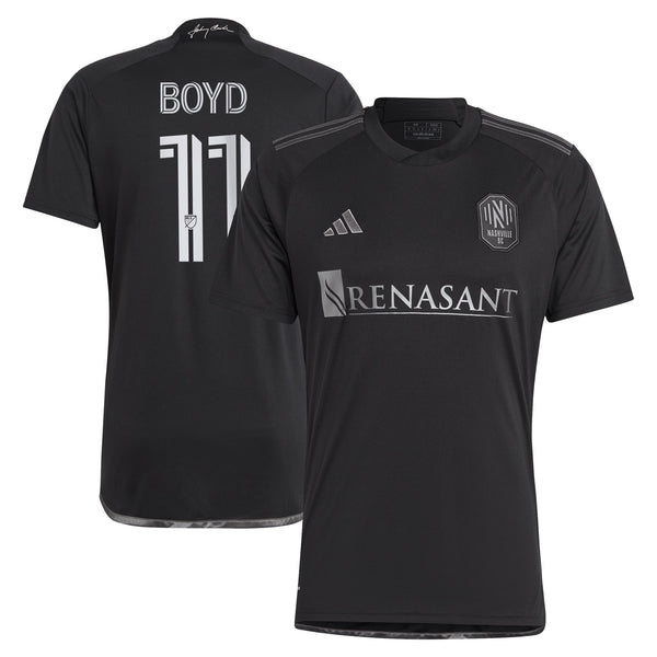 Tyler Boyd Nashville SC adidas 2024 Man In Black Kit Player Jersey - Black