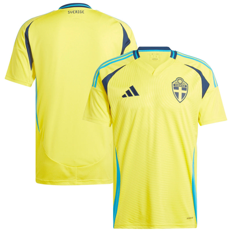 Sweden National Team adidas 2024 Home Jersey - Yellow