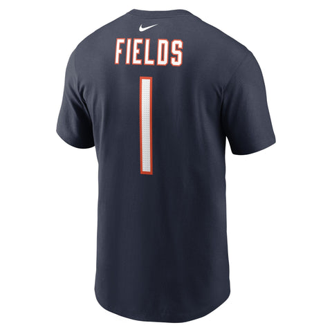 Nike Justin Fields Navy Chicago Bears Men's Name and Number T-Shirt