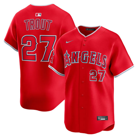Mike Trout Los Angeles Angels Nike Alternate Limited Player Jersey - Red