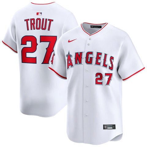 Mike Trout Los Angeles Angels Nike Home Limited Player Jersey - White