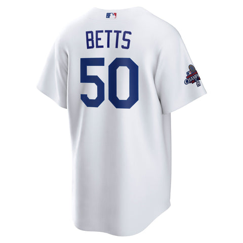 Mookie Betts Los Angeles Dodgers Nike 2024 World Series Champions Big & Tall Player Jersey - White