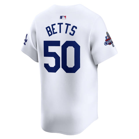 Mookie Betts Los Angeles Dodgers Nike 2024 World Series Champions Home Limited Player Jersey - White