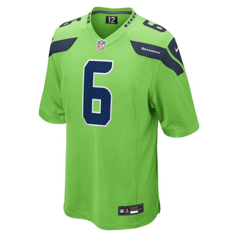 Quandre Diggs Seattle Seahawks Nike Game Jersey - Neon Green