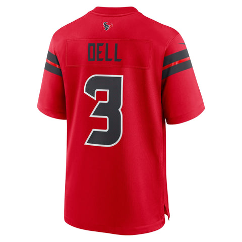 Tank Dell Houston Texans Nike Alternate Game Jersey - Red