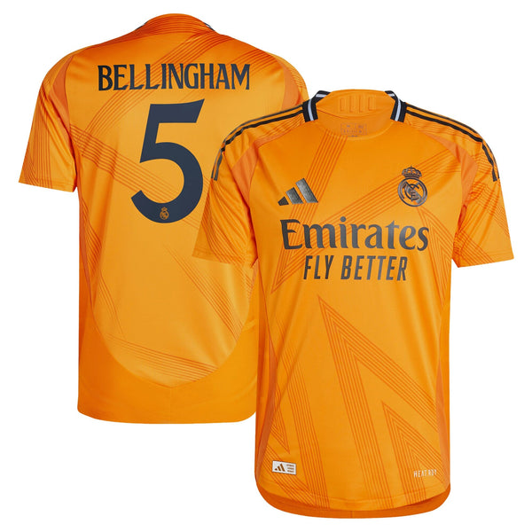 Real Madrid adidas Away Authentic Shirt 2024-25 with Bellingham 5 printing