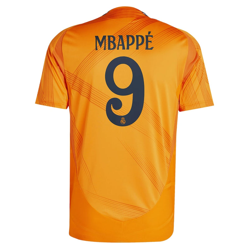 Real Madrid adidas Away Authentic Shirt 2024-25 with Mbappé 9 printing