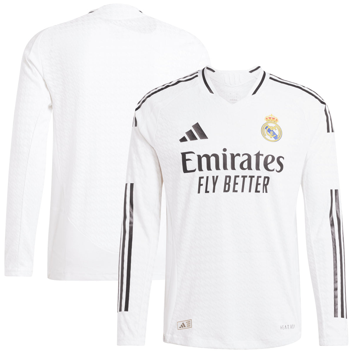 Real Madrid adidas Home Authentic Shirt 2024-25 - Long Sleeve