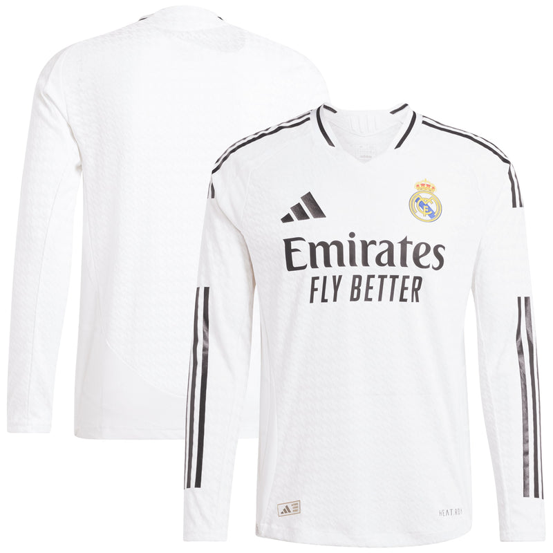 Real Madrid adidas Home Authentic Shirt 2024-25 - Long Sleeve