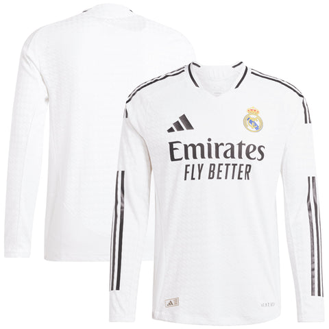 Real Madrid adidas Home Authentic Shirt 2024-25 - Long Sleeve