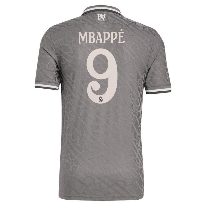 Real Madrid adidas Third Shirt 2024-25 with Mbappé 9 printing