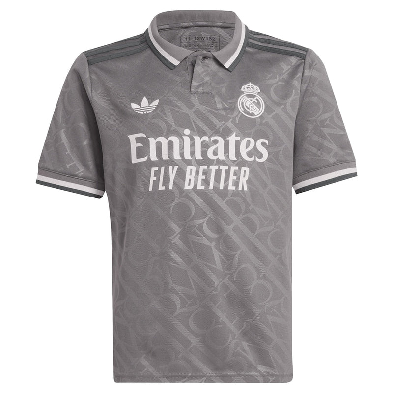 Real Madrid adidas Third Shirt 2024-25 - Kids with Mbappé 9 printing