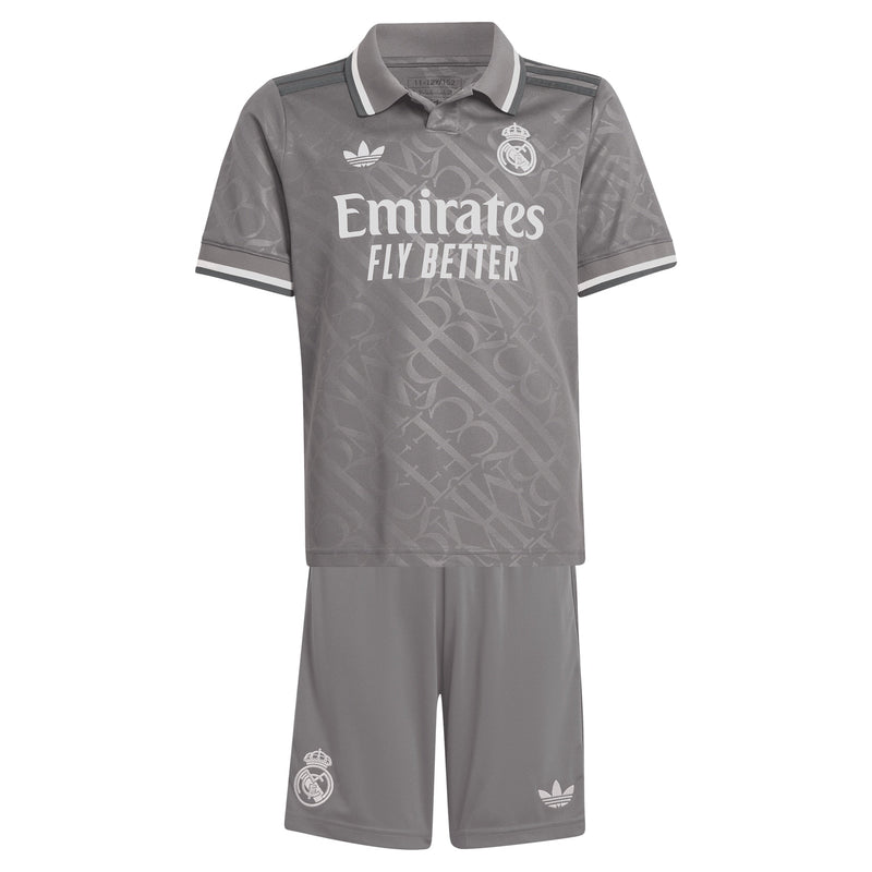 Real Madrid adidas Third Youthkit 2024-25 with Vini Jr. 7 printing