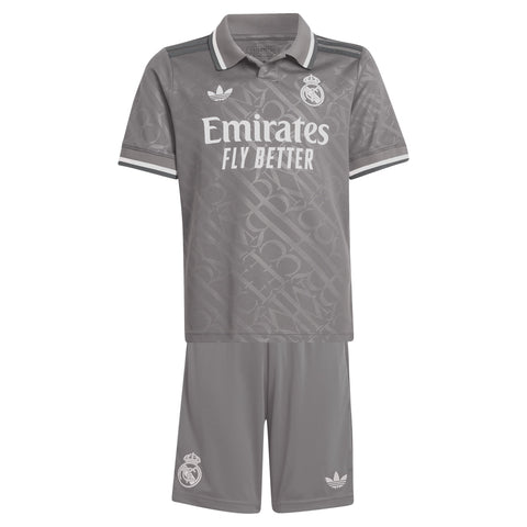 Real Madrid adidas Third Youthkit 2024-25 with Vini Jr. 7 printing