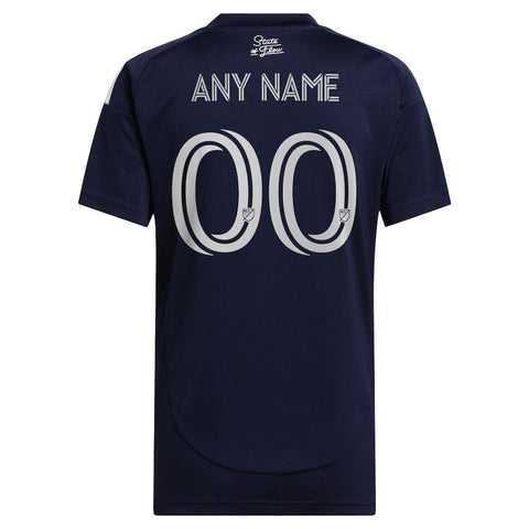 San Diego FC adidas 2025 State of Flow Custom Jersey - Navy