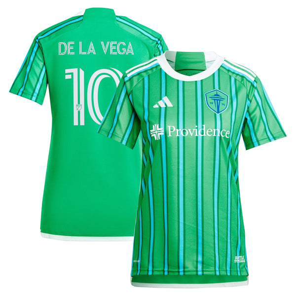 Pedro de la Vega Seattle Sounders FC adidas  2024 The Anniversary Kit Player Jersey – Green