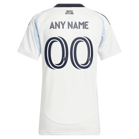 San Diego FC adidas 2025 Woven Into One Custom Jersey - White