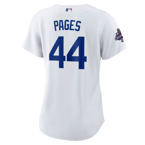 Andy Pages Los Angeles Dodgers Nike Women's 2024 World Series Champions Home Player Jersey - White