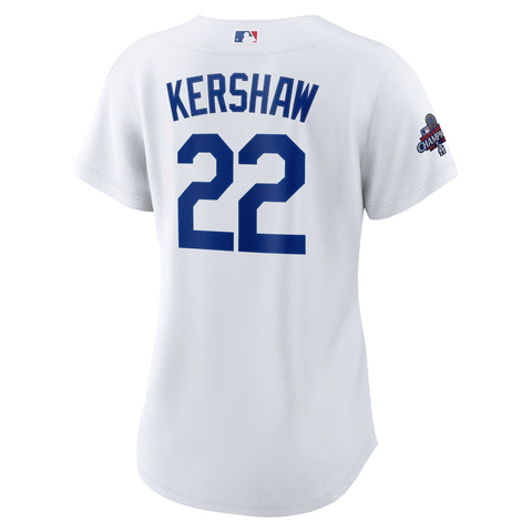 Clayton Kershaw Los Angeles Dodgers Nike Women's 2024 World Series Champions Home Player Jersey - White