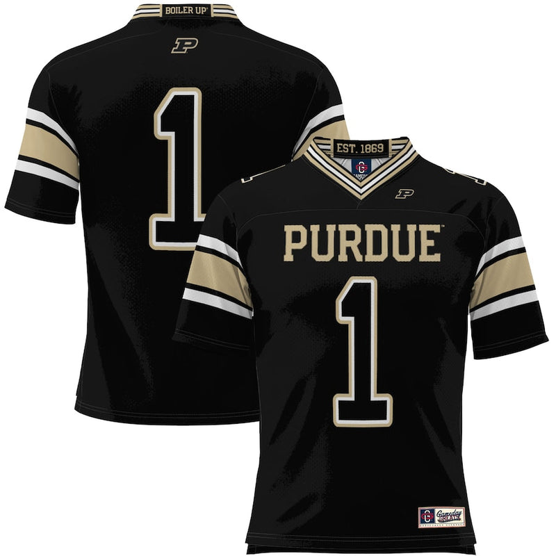 #1 Purdue Boilermakers GameDay Greats Youth Endzone Football Jersey - Black